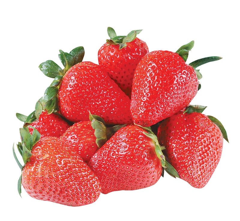 Small Pile of Fresh Strawberries Food Picture