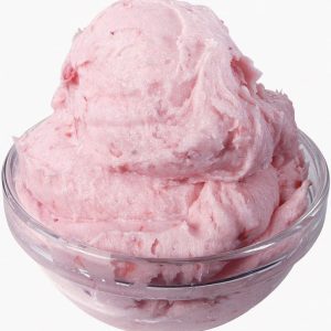 Small Bowl of Strawberry Frozen Yogurt Food Picture