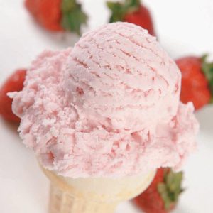 Strawberry Ice Cream Cone Food Picture