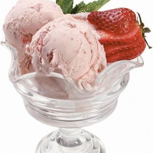 Strawberry Ice Cream in Glass Food Picture