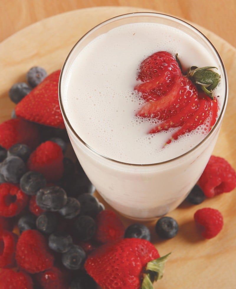 Strawberry Smoothie with Fruits Food Picture