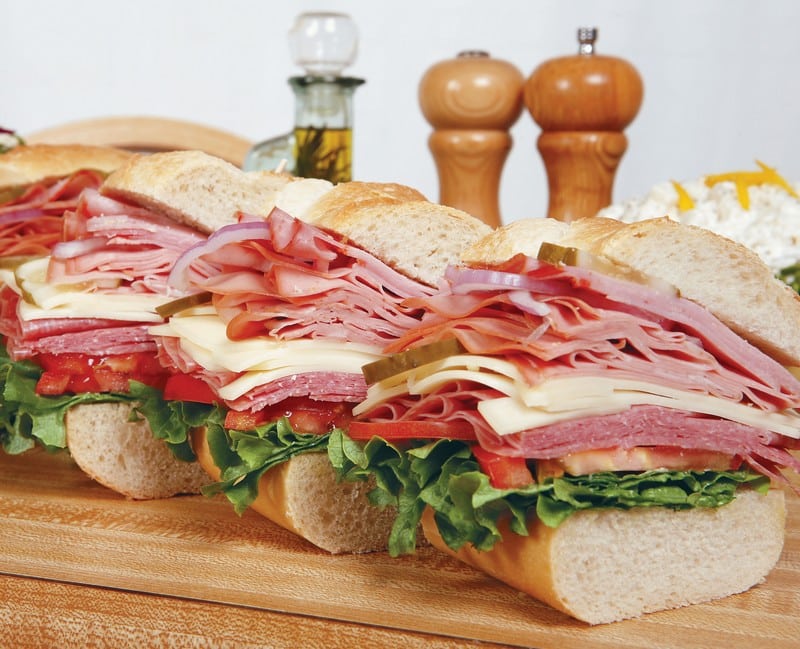 American Cold Cut Sub, Sliced Food Picture