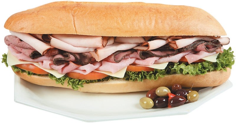 Submarine Sandwich with Olives - Prepared Food Photos, Inc.