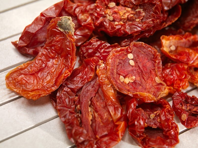 Sundried Tomatoes on Table Food Picture