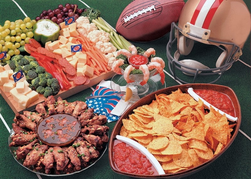 Superbowl Assorted Snacks Food Picture