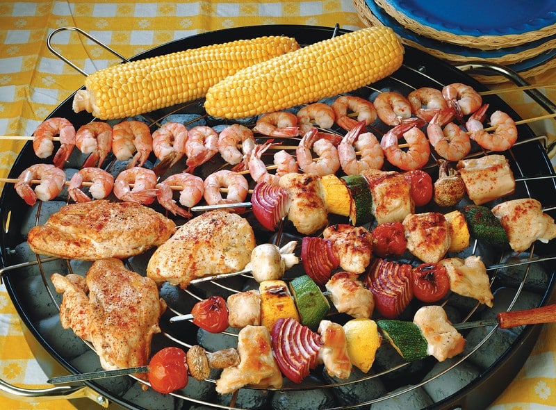 Surf and Turf on Skewers Food Picture