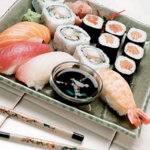 Fresh Made Sushi Platter Food Picture