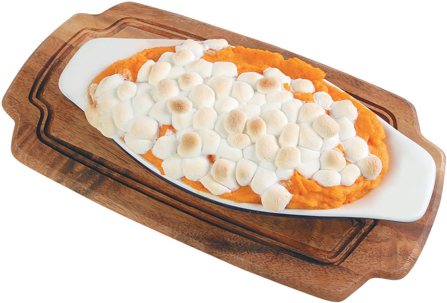 Cooked Sweet Potatoes in Dish on Cutting Board Food Picture