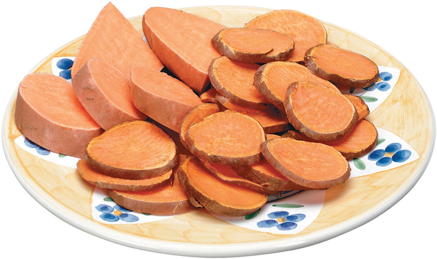 Slices Sweet Potatoes on a Plate Food Picture