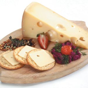 Crackers with Swiss Cheese Food Picture