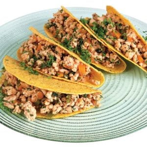 Chicken Tacos on Plate Food Picture