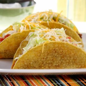 Fresh Made Tacos on Plate Food Picture