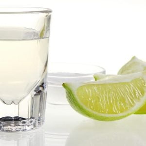 Tequila Shot with Fresh Lime and Salt Food Picture