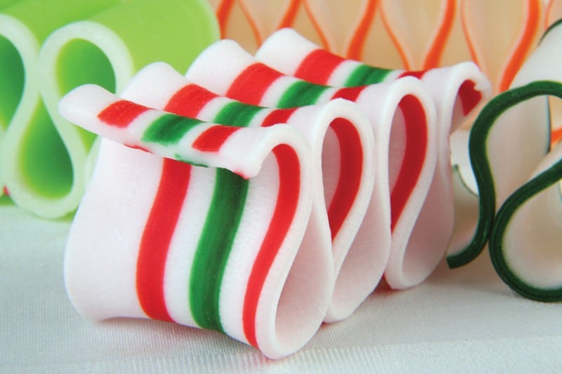 Thin Ribbon Candy on Table Food Picture