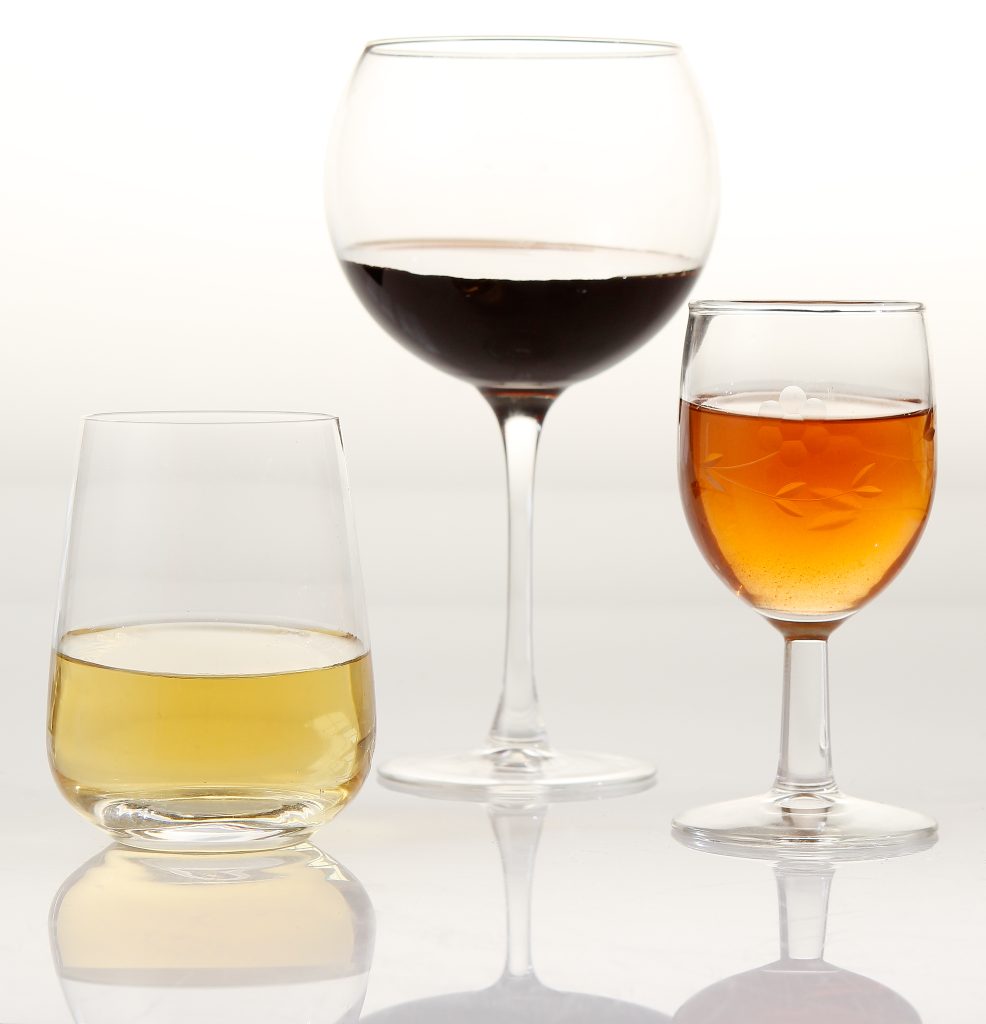 Three Glasses of Wine Food Picture
