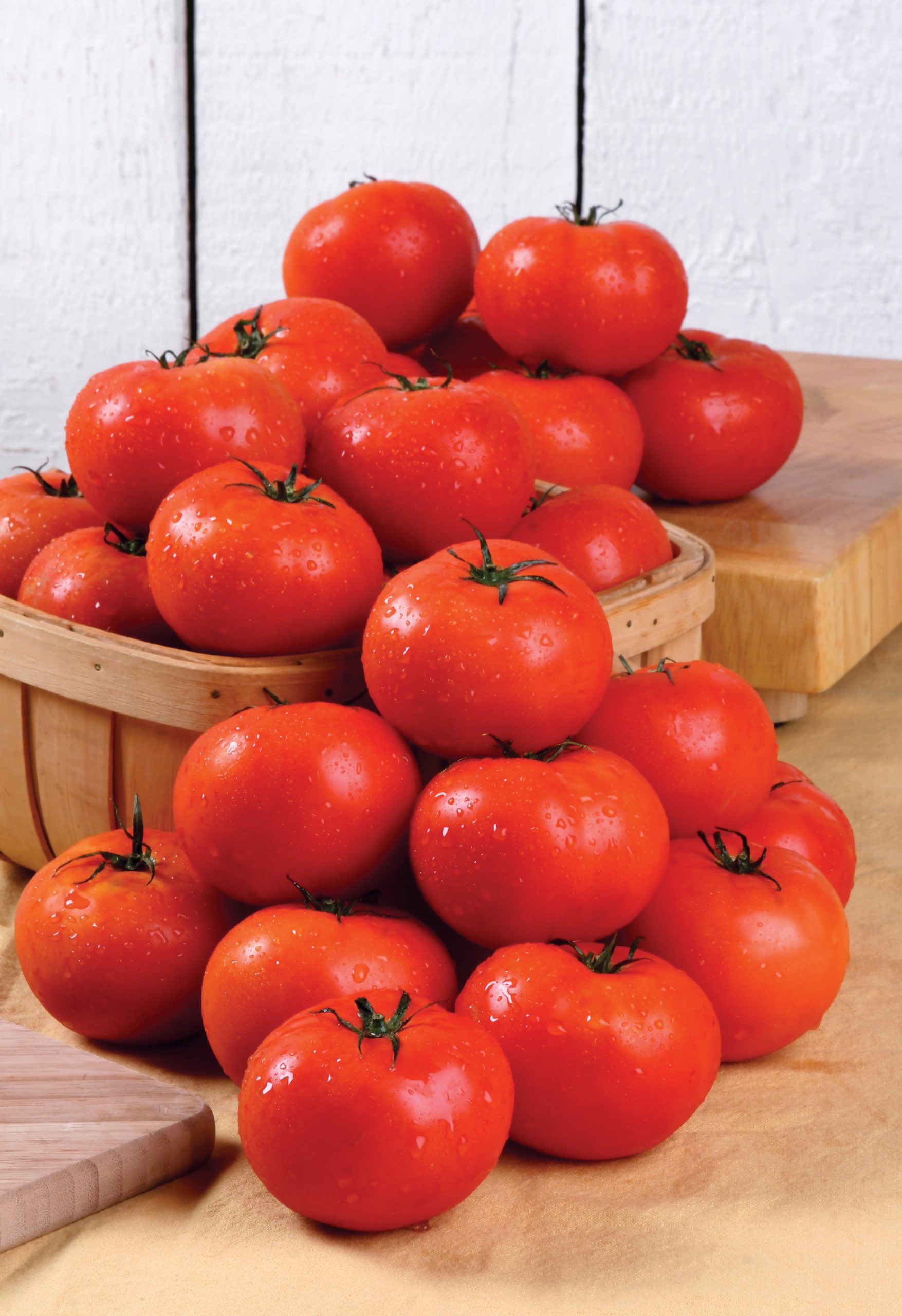 Basket of Washed Tomatoes Food Picture