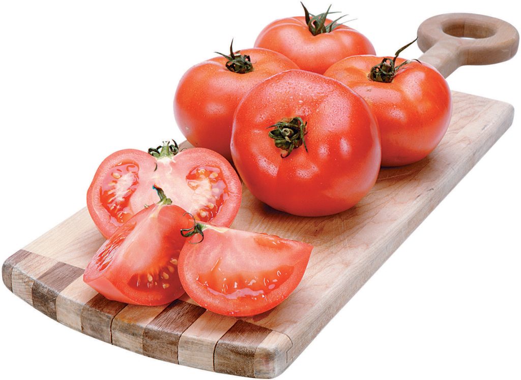 Tomatoes on Cutting Board Food Picture