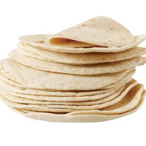 Loose Tortilla on White Background Food Picture