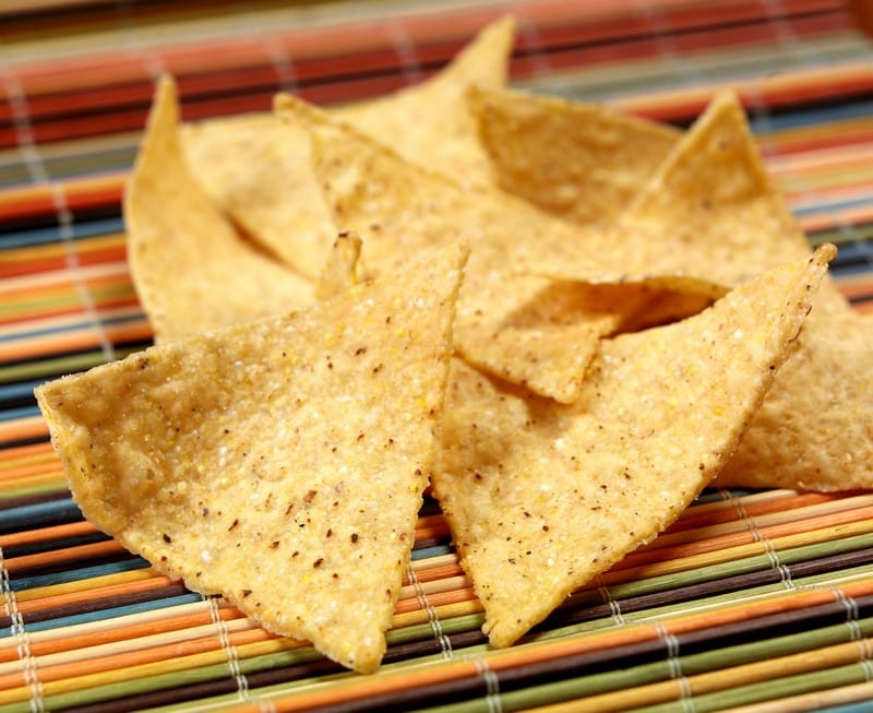 Fresh Baked Corn Tortilla Chips Food Picture