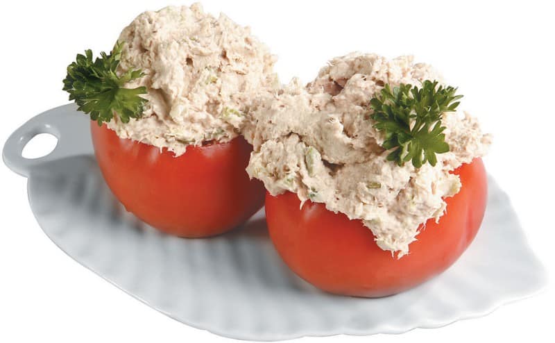 Tuna Salad in Red Tomatoes Food Picture