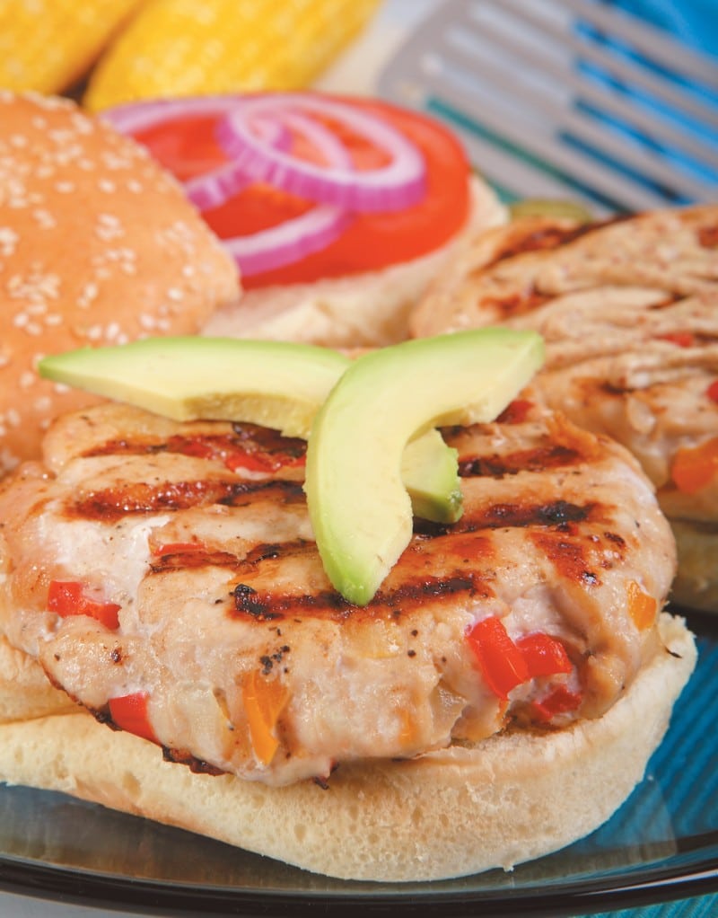 Turkey Burger with Avocado Food Picture