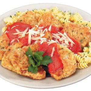Turkey Cutlet on Pasta Food Picture