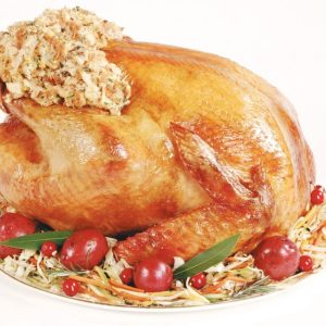 Whole Turkey with Stuffing on Top Food Picture