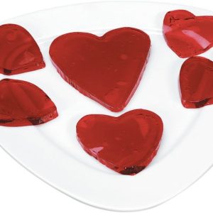 Valentine Gelatin on a Plate Food Picture