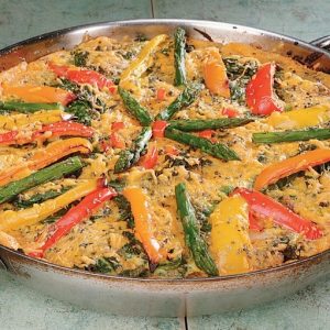 Vegetable Frittata in a Pan Food Picture