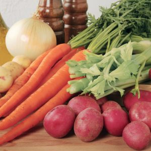 Vegetable Soup ingredients on Wooden Surface Food Picture