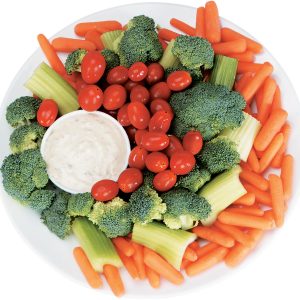 Veggie Platter with Sauce Food Picture