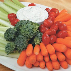 Veggie Tray with Sauce Food Picture