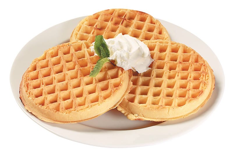 Waffles with Whipped Cream Food Picture