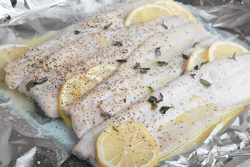 Cooked Walleye Fillets with Lemon Food Picture