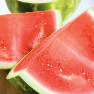Seedless Watermelon Slices on a Plate Food Picture