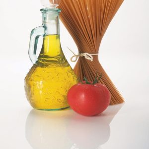 Wheat Pasta with a Tomato and Olive Oil Food Picture
