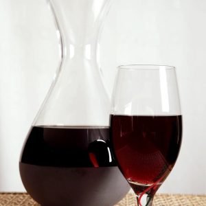 Carafe and Glass of Red Wine Food Picture