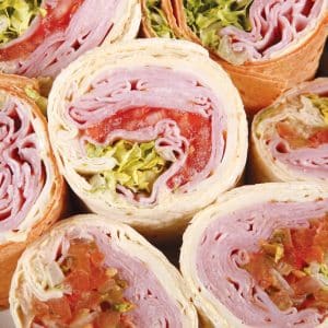 Ham Wraps, Up Close Food Picture