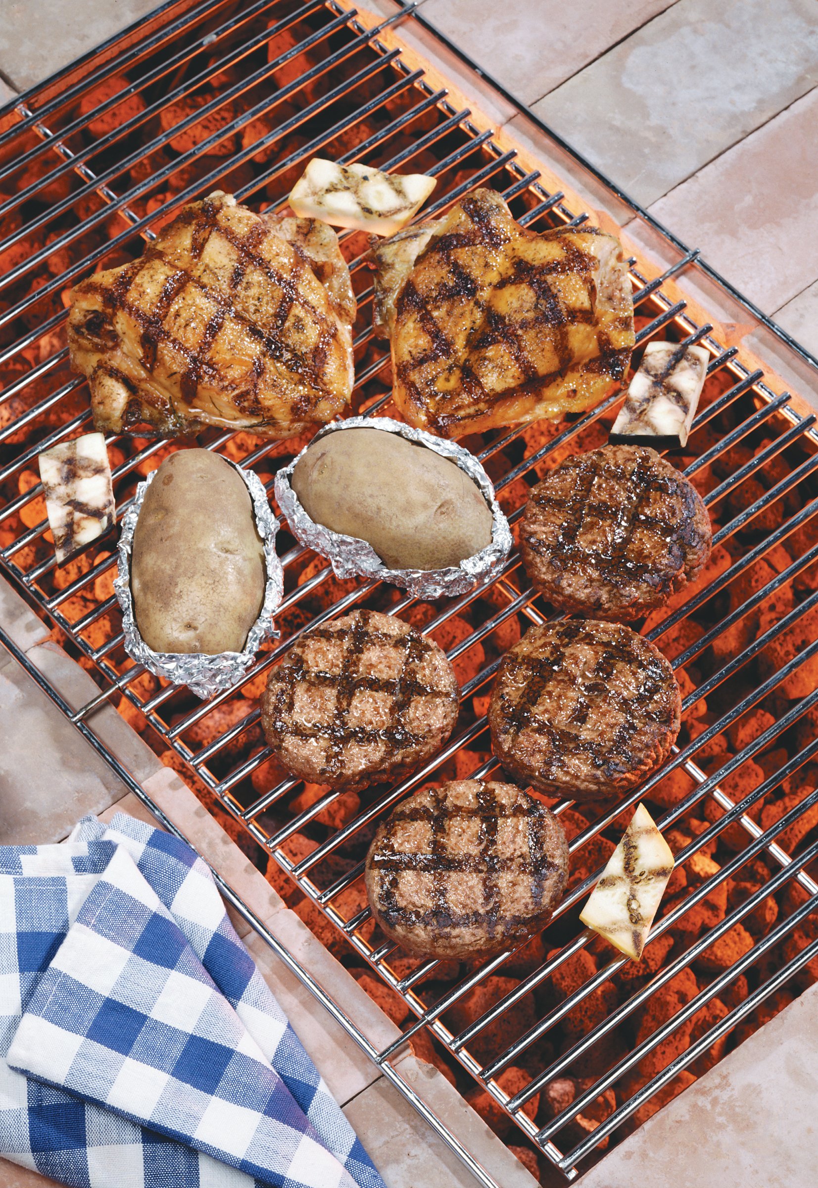 Grilled Chicken and Burgers Food Picture