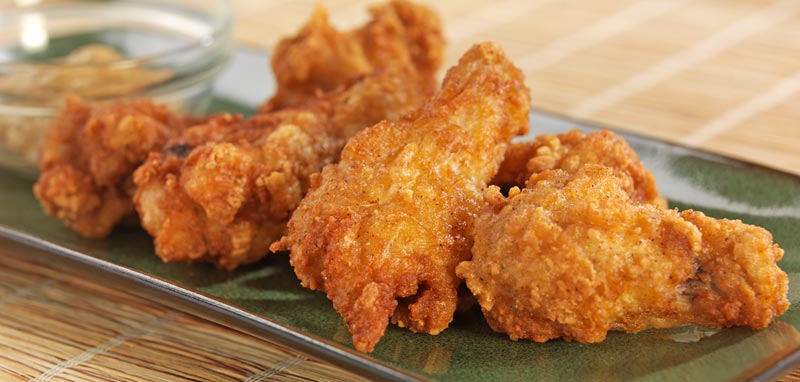 Fried Chicken Drumettes on Plate Food Picture