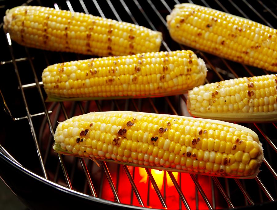 Sweet Corn On Grill Food Picture